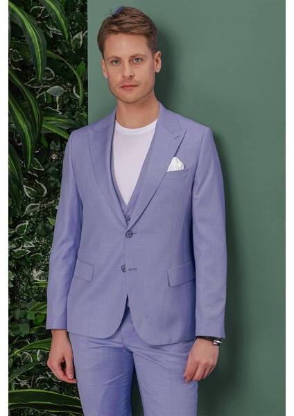 Tk 870 Slim Fit Mavi Klasik Takım Elbise indirimleri