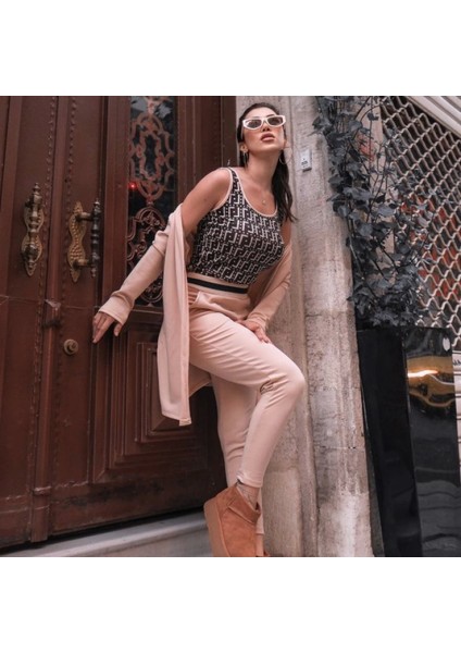 Kadın Uzun Kollu Krep Üçlü Takım fırsatları