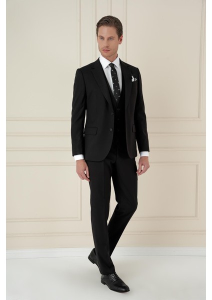 Tk 908 Slim Fit Siyah Spor Takım Elbise fiyatları