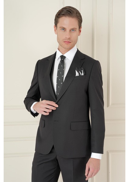 Tk 908 Slim Fit Siyah Spor Takım Elbise modelleri
