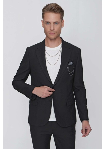 C 624 Slim Fit Siyah Spor Ceket fırsatları