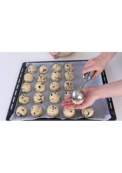 Paslanmaz Çelik Kurabiye Helva Dondurma Servis Sunum Kaşığı modelleri