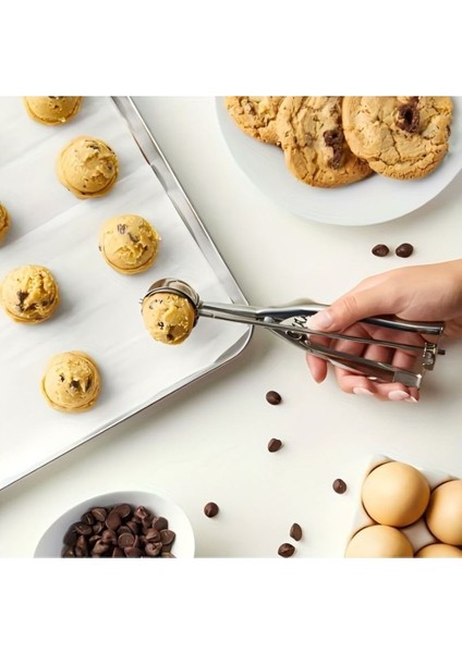 Paslanmaz Çelik Kurabiye Helva Dondurma Servis Sunum Kaşığı fırsatları