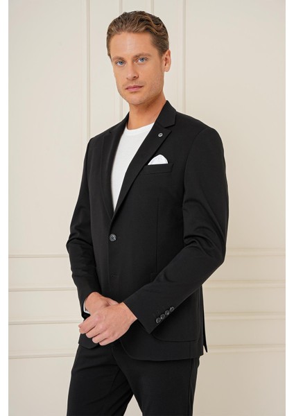 C 690 Slim Fit Siyah Spor Ceket modelleri