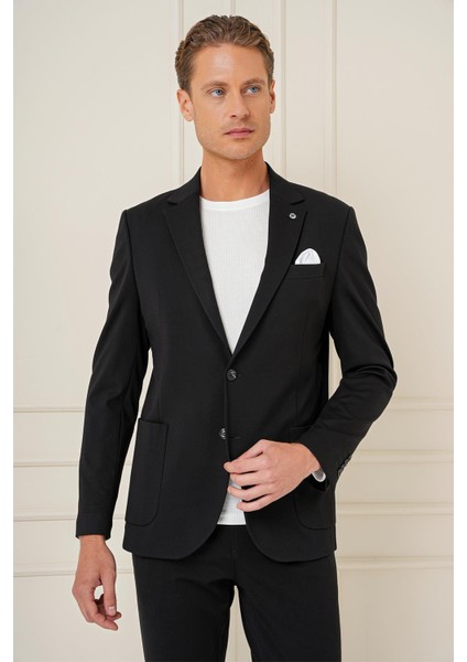 C 690 Slim Fit Siyah Spor Ceket fırsatları