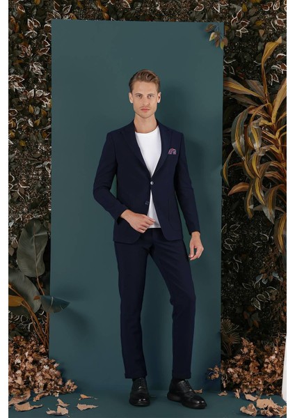 C 659 Slim Fit Lacivert Spor Ceket