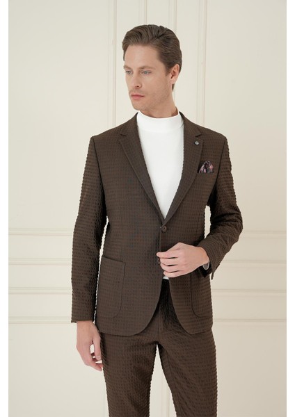 C 695 Slim Fit Kakao Spor Ceket fırsatları