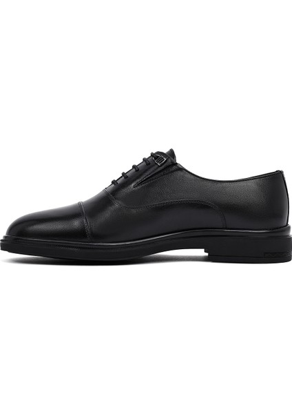 Erkek Siyah Bağcıklı Deri Casual Ayakkabı 25WFD620818 fiyatları