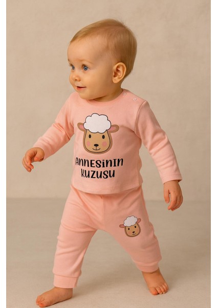 Bebek Kuzucuk Baskılı Ikili Takım - Annesinin Kuzusu modelleri