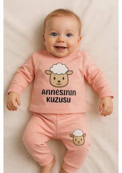 Bebek Kuzucuk Baskılı Ikili Takım - Annesinin Kuzusu fırsatları