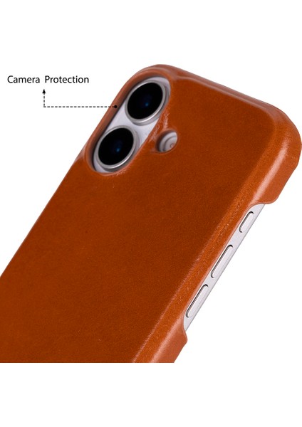 Apple iPhone 17 Için, Hakiki Deri, El Yapımı Kılıf, Magsafe ile Uyumlu, Iç Yüzeyi Kadife, Gölgeli Taba fırsatları