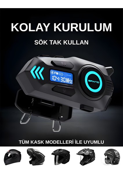 K09 Intercom Bluetooth Motosiklet Kask Kulaklığı – Çift Yönlü Intercom ve Müzik Desteği fiyatları