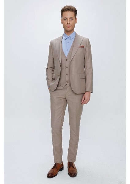 Tk 870 Slim Fit Vizon Klasik Takım Elbise