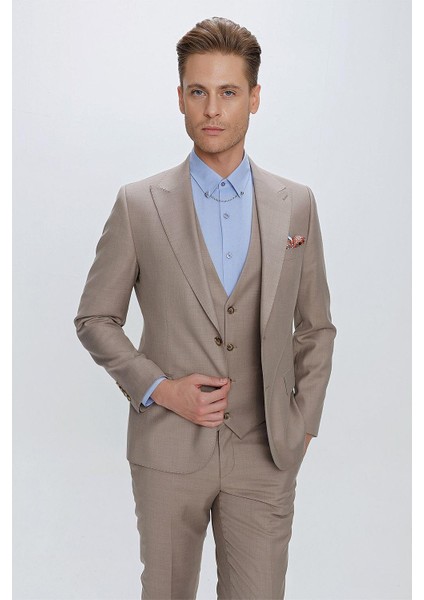 Tk 870 Slim Fit Vizon Klasik Takım Elbise indirimleri