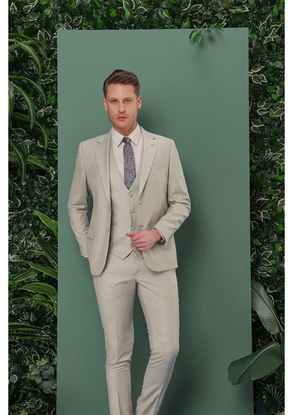 Tk 871 Slim Fit Çağla Klasik Takım Elbise fırsatları
