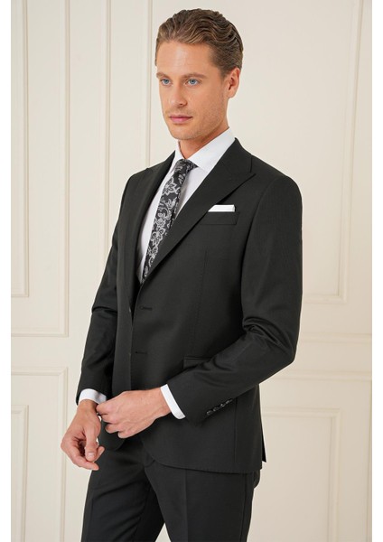 Tk 904 Slim Fit Siyah Spor Takım Elbise modelleri