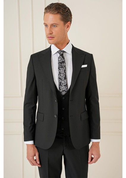 Tk 904 Slim Fit Siyah Spor Takım Elbise fırsatları