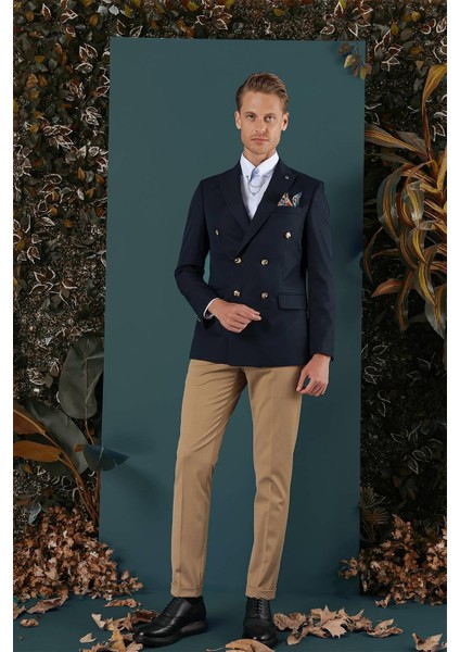 C 657 Slim Fit Lacivert Spor Ceket