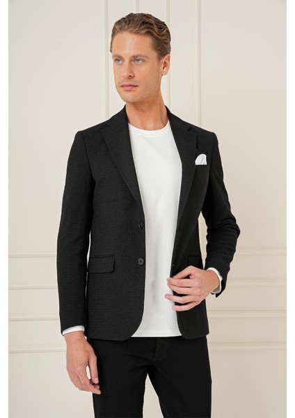 C 686 Slim Fit Siyah Spor Ceket modelleri