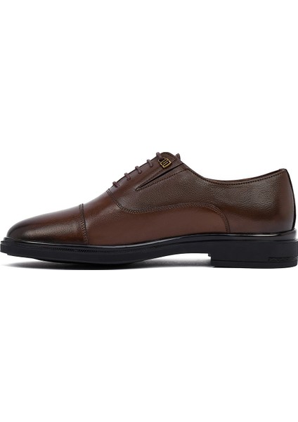 Erkek Kahverengi Bağcıklı Deri Casual Ayakkabı 25WFD620818 fiyatları