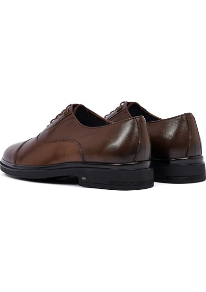 Erkek Kahverengi Bağcıklı Deri Casual Ayakkabı 25WFD620818 indirimleri