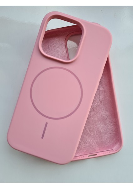 iPhone 14 Pro Magsafe ile Uyumlu Yumuşak Soft Mükemmel Manyetik Leke Tutmaz Esnek Lansman Silikon Kılıf