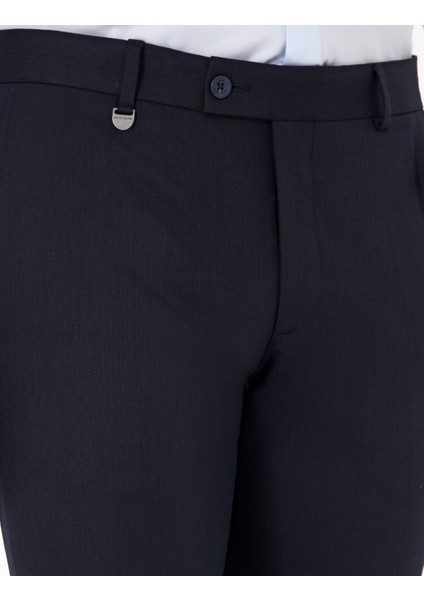 Erkek Lacivert Slim Fit Kumaş Pantolon 50311591-VR033 indirimleri