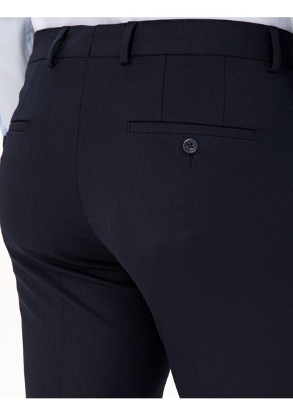 Erkek Lacivert Slim Fit Kumaş Pantolon 50311591-VR033