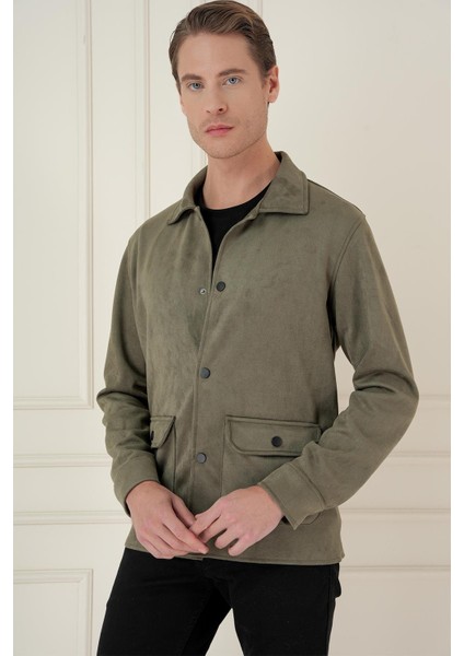 Comfort Fit Mono Yaka Kapaklı Cep Casual Haki Ceket C 699 fiyatları