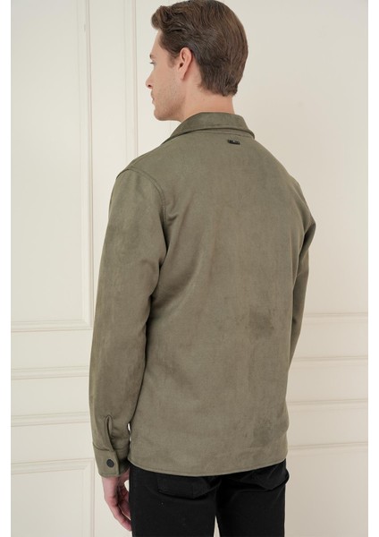 Comfort Fit Mono Yaka Kapaklı Cep Casual Haki Ceket C 699 fırsatları