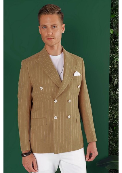 C 644 Slim Fit Camel Spor Ceket fırsatları