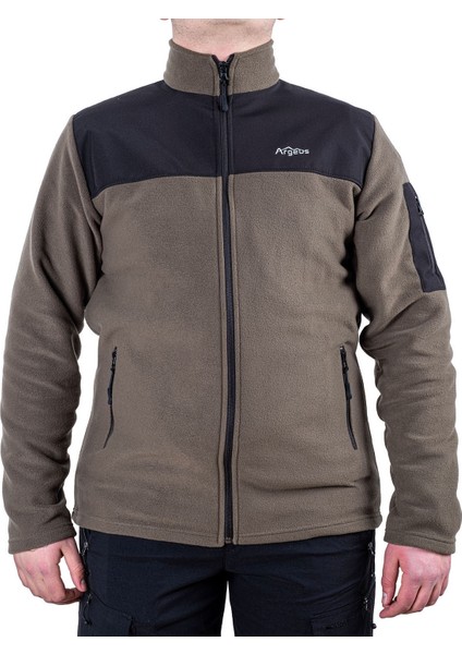 Outdoor Polar Ceket Haki - Sıcak Tutan Polar - Softshell Omuz - Fermuarlı Cep fiyatları