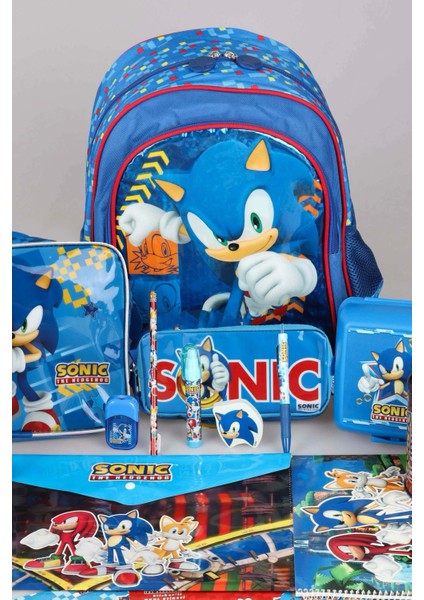Yeni Sezon Lisanslı Sonıc Full+Full Kırtasiye Seti "okul Çantası, Beslenme Çantası ve Kalem Çantası,matara,beslenme Kabı" fiyatları