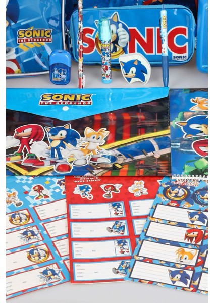 Yeni Sezon Lisanslı Sonıc Full+Full Kırtasiye Seti "okul Çantası, Beslenme Çantası ve Kalem Çantası,matara,beslenme Kabı" fırsatları