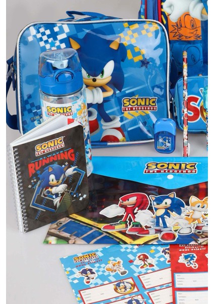 Yeni Sezon Lisanslı Sonıc Full+Full Kırtasiye Seti "okul Çantası, Beslenme Çantası ve Kalem Çantası,matara,beslenme Kabı" indirimleri