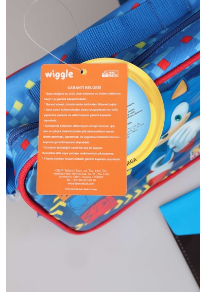 Yeni Sezon Lisanslı Sonıc Full+Full Kırtasiye Seti "okul Çantası, Beslenme Çantası ve Kalem Çantası,matara,beslenme Kabı"