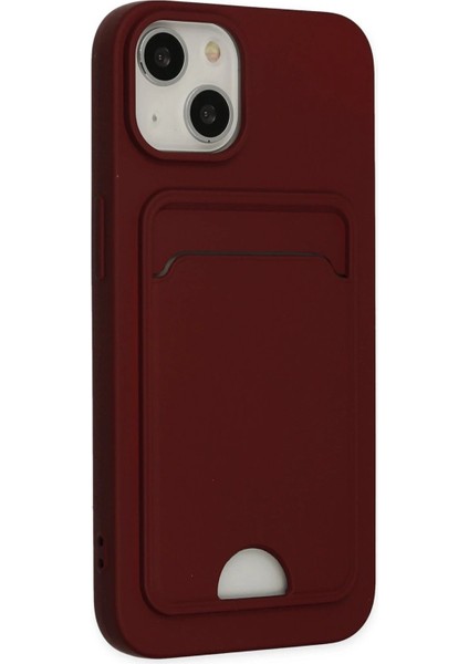 iPhone 14 Plus Kılıf Kelvin Kartvizitli Silikon - Bordo - ASOY3166-6226 fiyatları