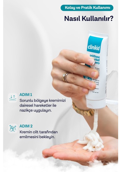 Bebek Kremi - Doğal Yağlarla Zenginleştirilmiş, Atopik Ciltler İçin Yatıştırıcı ve Nemlendirici, 0-3 Yaş Arası, Hayvan Desenli