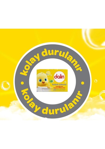 Bebek Sabunu - Bitkisel Yağlarla Formüle Edilmiş, Yenidoğan ve Hassas Ciltler İçin Ergonomik Tasarım, Sarı Ambalaj, 100 gr