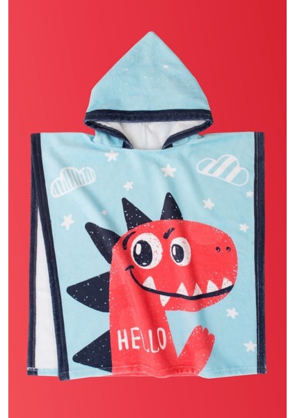 Dinozor Desenli %100 Pamuk Lacivert Çocuk Pançosu 4-6 Yaş Plaj ve Banyo İçin BPA’sız modelleri