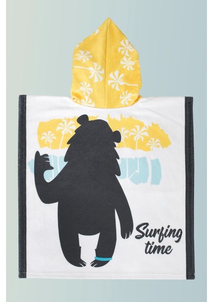 Çocuk Plaj ve Banyo Pançosu %100 Pamuk Baskılı Yumuşak Kumaş 0-9 Yaş Arası fırsatları