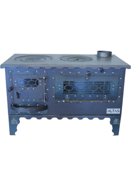 Camlı Altaş Kuzine Soba 4 mm Çok Amaçlı Bahçe Tipi Kuzine Soba Özel El Yapımı Soba fırsatları