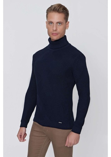 Tr 850 Slim Fit Lacivert Klasik Triko modelleri