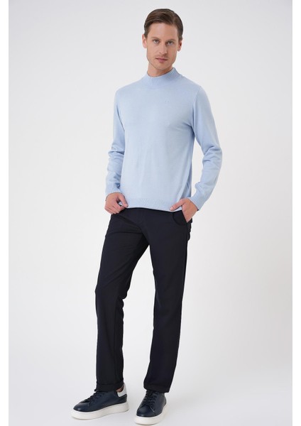 Tr 876 Slim Fit Mavi Klasik Triko fiyatları