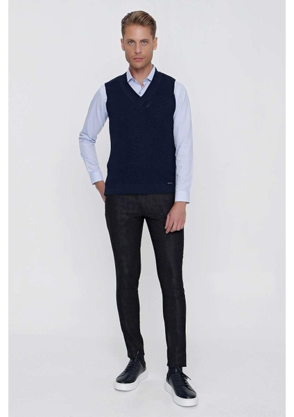 Süveter 01 Slim Fit Lacivert Süveter Triko modelleri