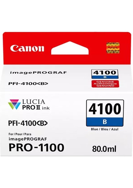 PFI-4100 B Blue Orijinal Mürekkep Kartuşu