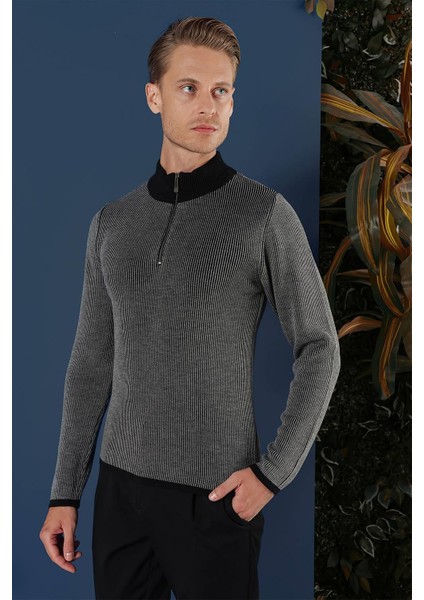 Tr 859 Slim Fit Siyah Klasik Triko indirimleri