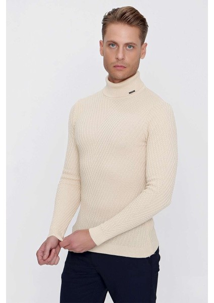 Tr 848 Slim Fit Bej Klasik Triko modelleri