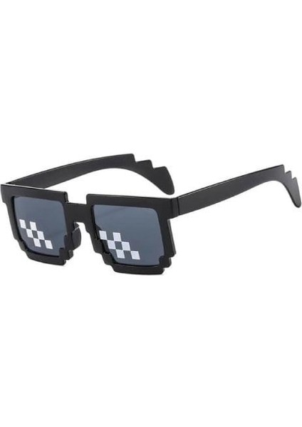 Parti Gözlük Pixel Temalı Siyah modelleri