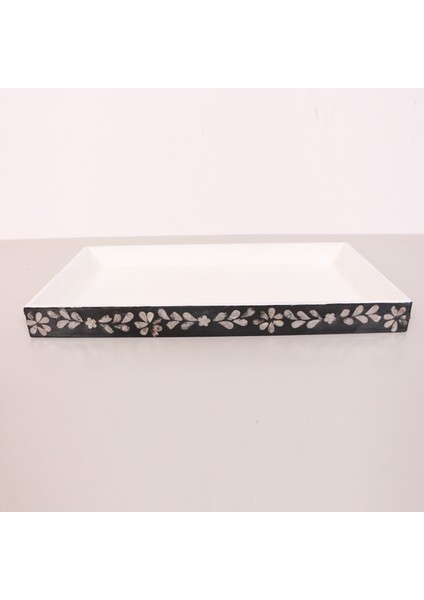 Mylamp Pure Sedefli 45X25X4 Cm. Tepsi ve 12 Li Sedefli Çay Tabağı indirimleri